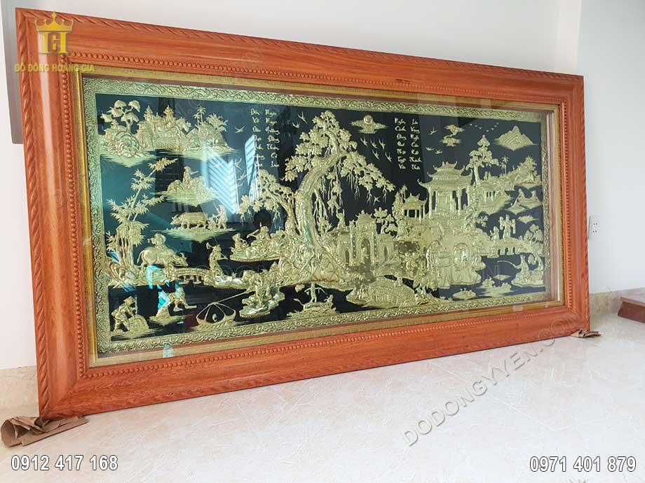 Khung tranh bằng gỗ tự nhi&ecirc;n được phun phủ chống mối mọt v&ocirc; c&ugrave;ng đẹp